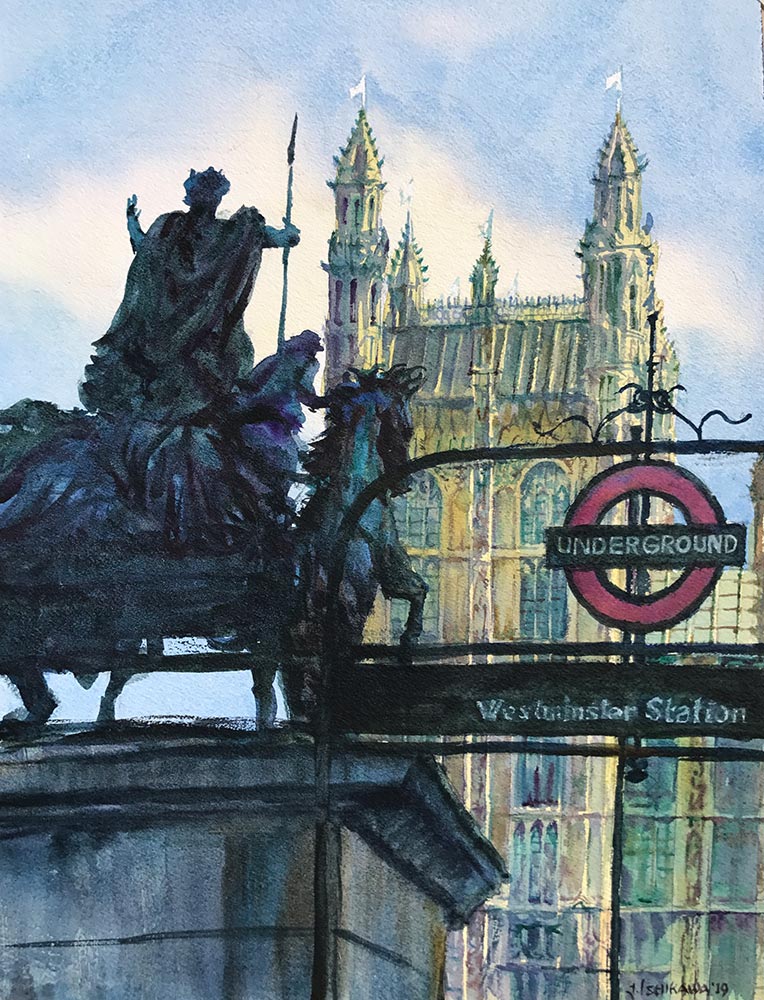 Leaving Westminster Station