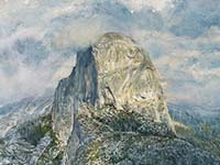 Half Dome in the Clouds